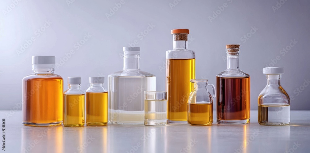 Refined oil products displayed in various containers, highlighting the diversity driven by consumer demand. Refined oil products displayed in various containers, highlighting the diversity driven by consumer demand.