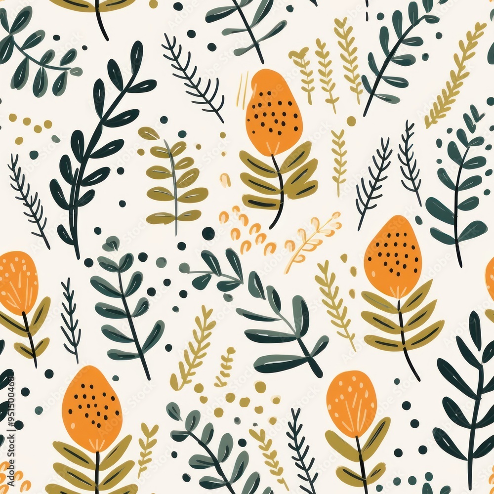 Plant pattern illustrated plant. Plant pattern illustrated plant.
