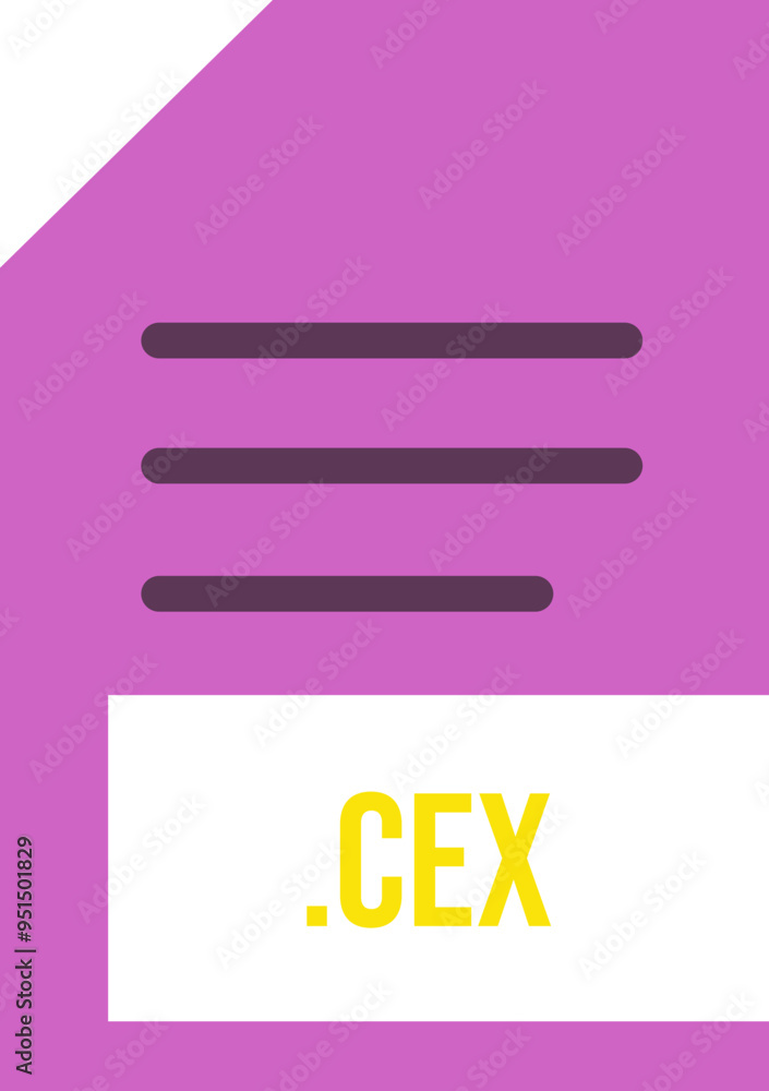 CEX File extension icon minimal colro fill CEX File extension icon minimal colro fill