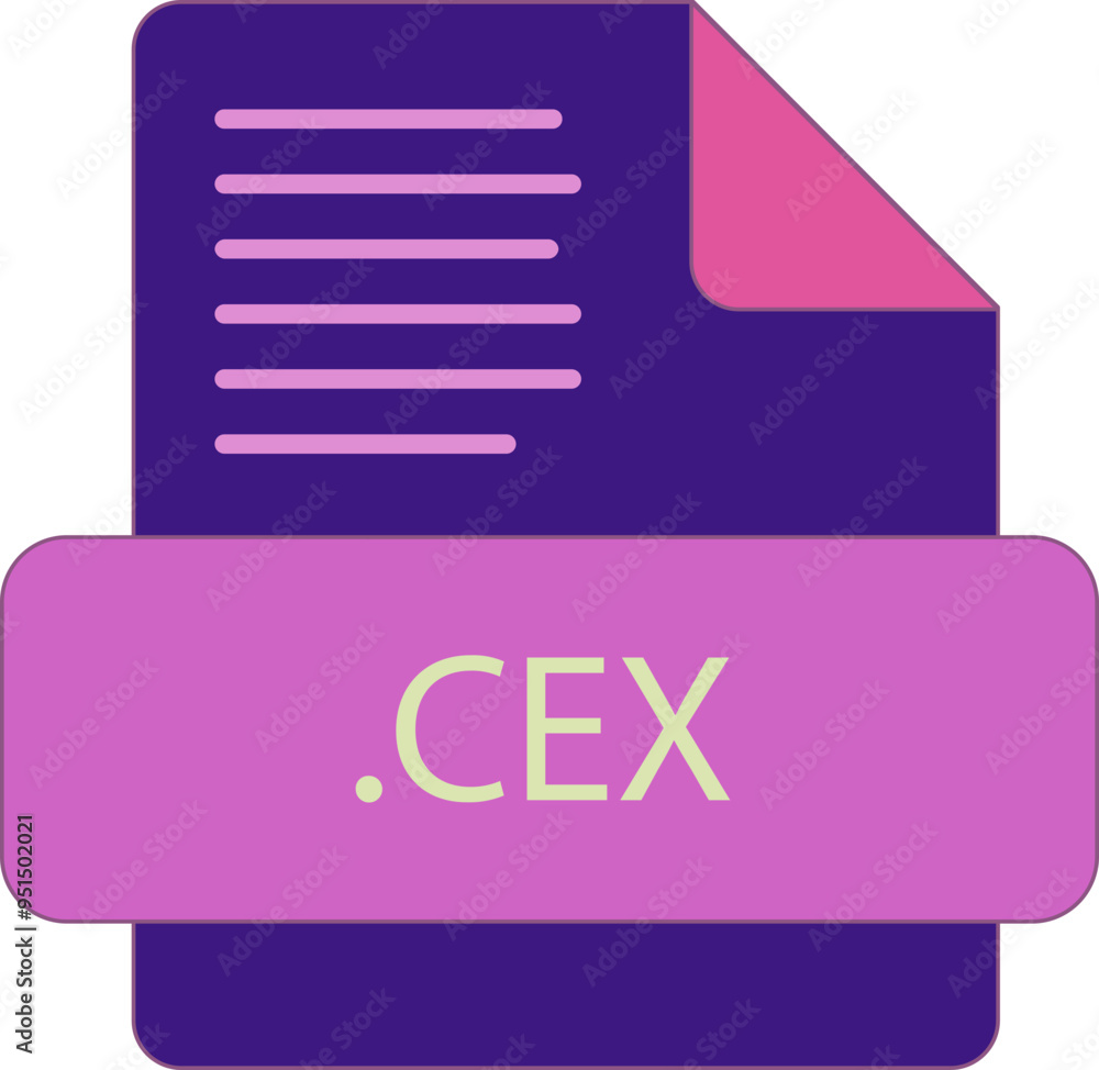 CEX File extention icon old minimal color fill CEX File extention icon old minimal color fill