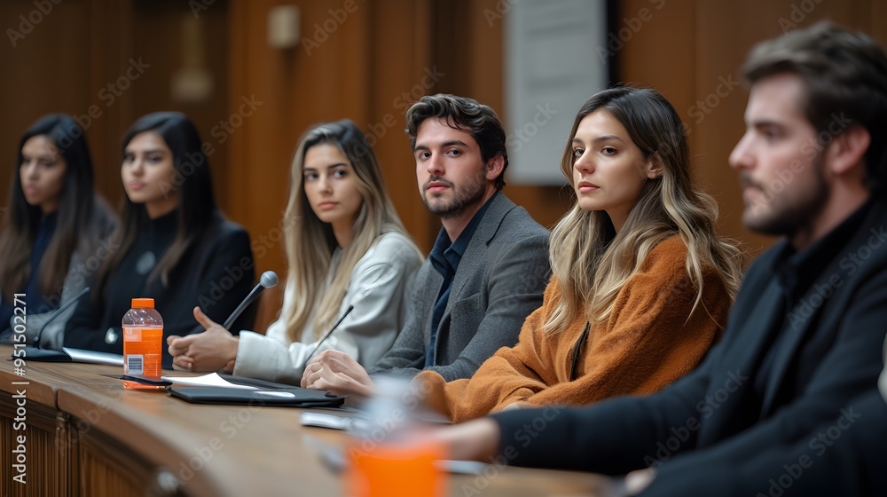 A group of students at a university organizes a panel discussion on the importance of justice and fairness in society. A group of students at a university organizes a panel discussion on the importance of justice and fairness in society.