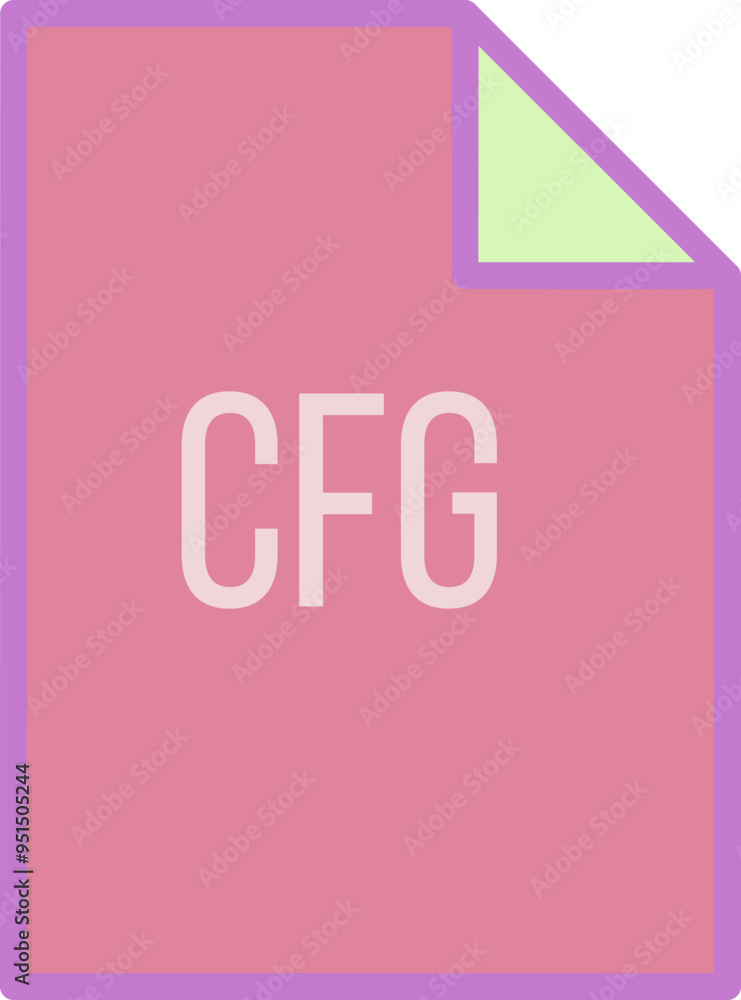 CFG File icon fill crisp corner CFG File icon fill crisp corner