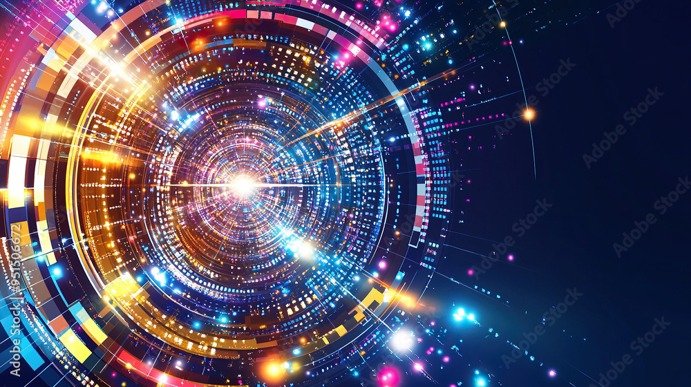 Abstract colorful technology background Abstract colorful technology background