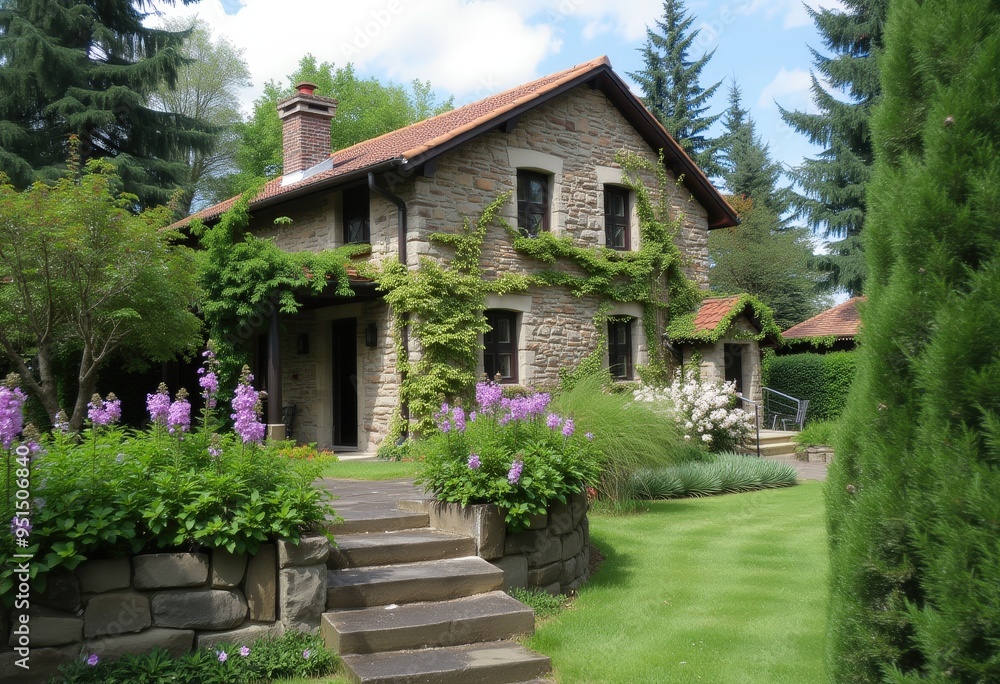 old house in the village old house in the village