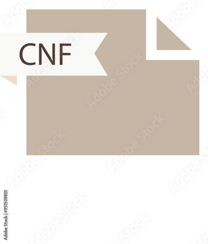 CNF File format icon roe color fill