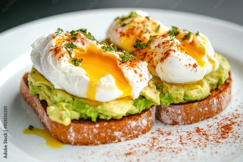 Avocado Toast with Poached Eggs Avocado Toast with Poached Eggs