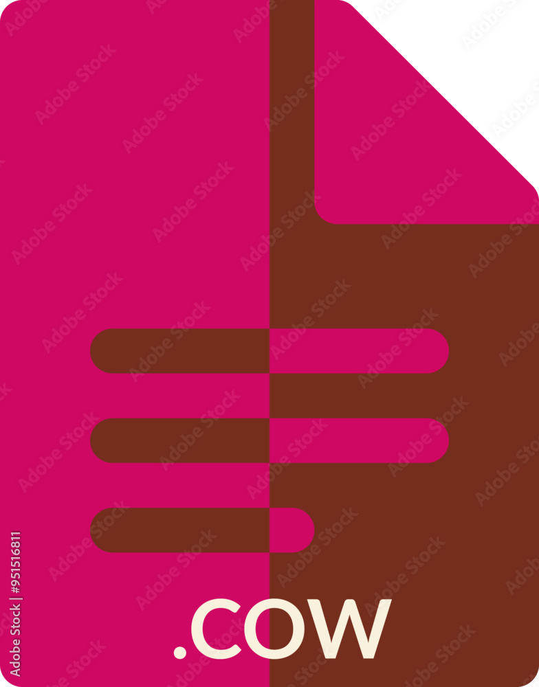 COW icon 2 color combination mixture COW icon 2 color combination mixture