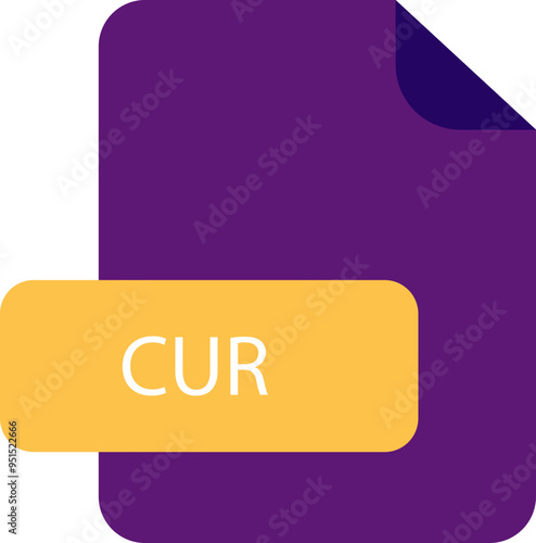 CUR file extension icon rounded corners and deep color