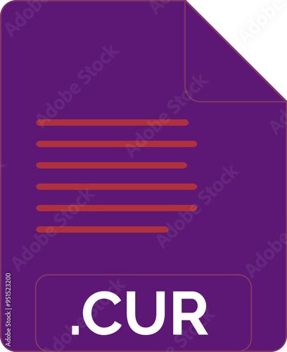 CUR File icon minimal fill