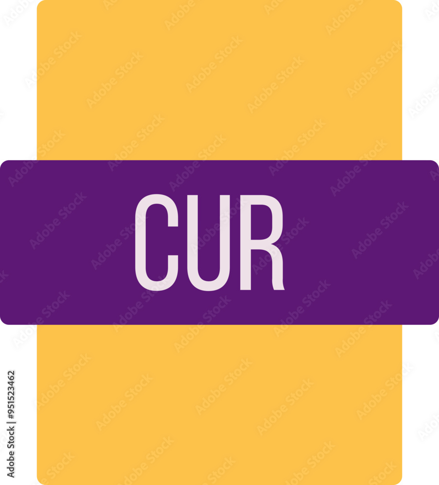 CUR ip file extension icon color fill outer flat CUR ip file extension icon color fill outer flat