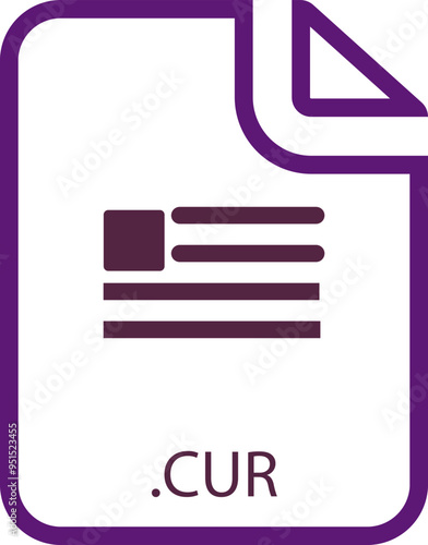 CUR file icon with symbols