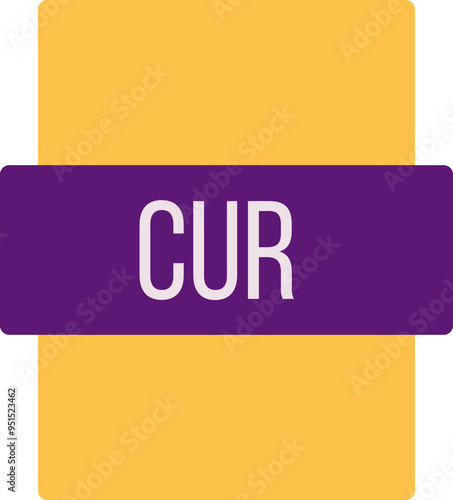 CUR ip file extension icon color fill outer flat
