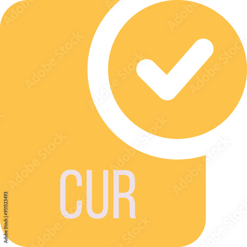CUR ip file icon with black checked mark