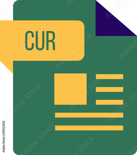 CUR ip icon sharp corners lines and rectangle with symbol