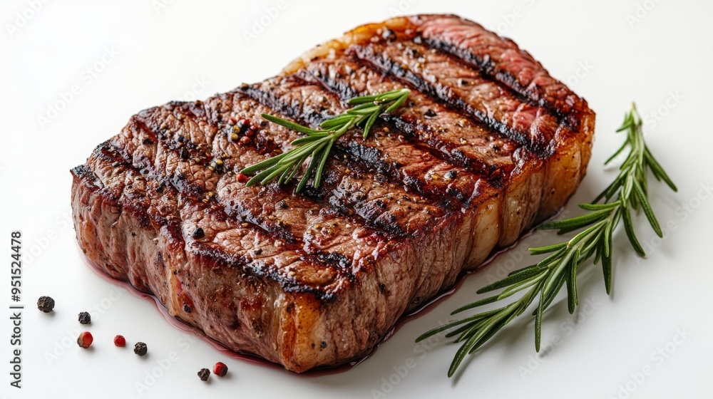 Grilled Ribeye Steak with Fresh Rosemary Generative AI Grilled Ribeye Steak with Fresh Rosemary Generative AI