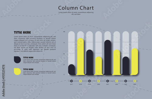 Customizable Infographic Templates: Perfect for Data Visualization & Business Presentations – Easy-to-Edit Designs , Column chart.