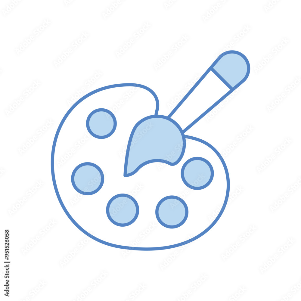 Obraz premium Art Palette vector icon