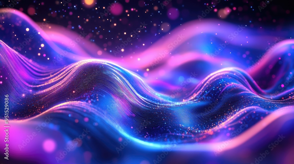 Fototapeta premium abstract rhythm wavy line graphic for background