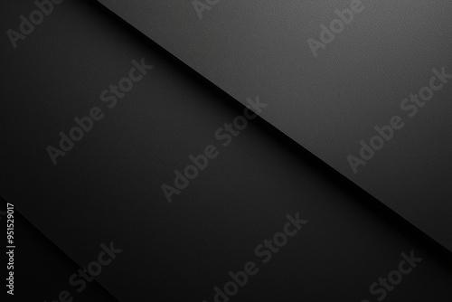 3D techno abstract black background of lines and stripes, geometric shape, banner