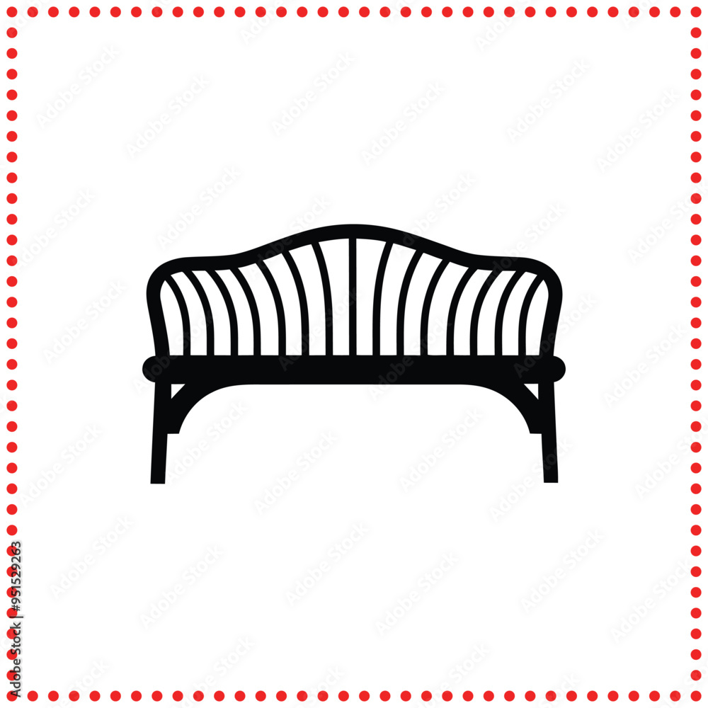 Bold Bench Icon Vector Design Perfect for Public Spaces, Urban Areas, and Garden Branding Bold Bench Icon Vector Design Perfect for Public Spaces, Urban Areas, and Garden Branding