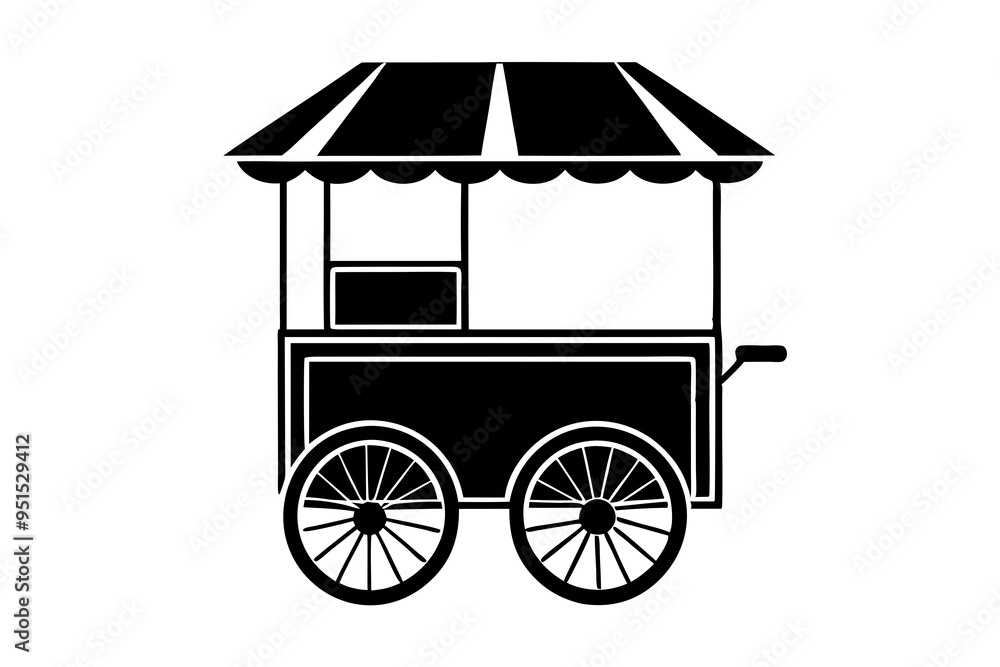 Street vendor cart selling vector illustration
Street vendor cart selling vector illustration