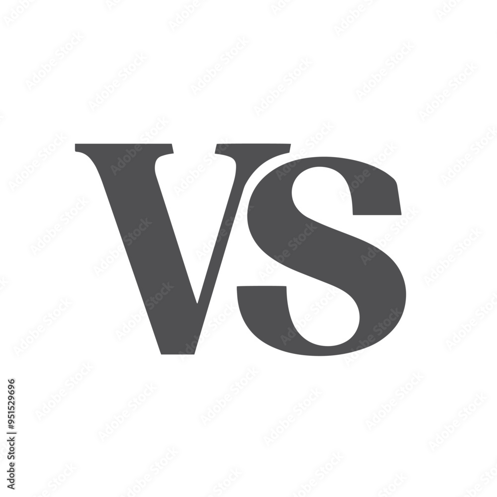 Letter V and S, VS logo design template vector illustration Letter V and S, VS logo design template vector illustration
