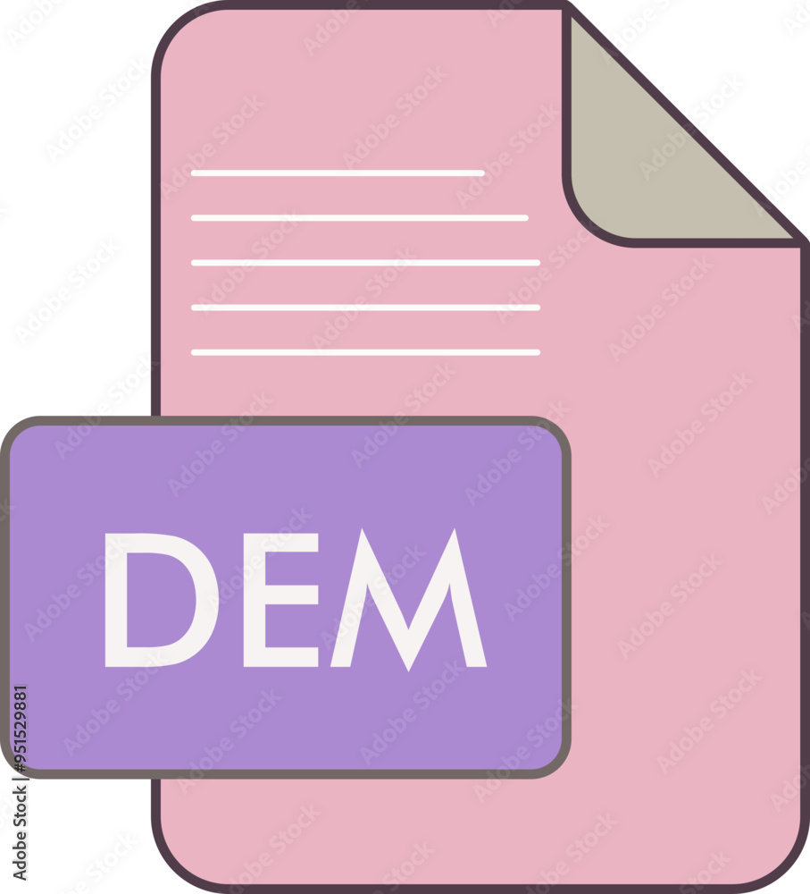 DEM Fille extension icon fIill and outline DEM Fille extension icon fIill and outline