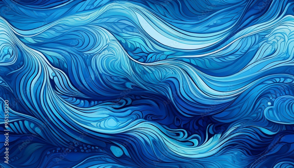 Seamless, tile able water texture with a vivid blue pattern Seamless, tile able water texture with a vivid blue pattern