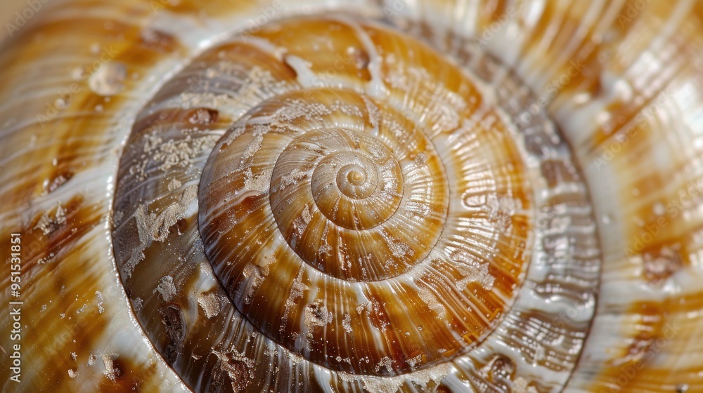 Fibonacci Spiral in Snail Shell Fibonacci Spiral in Snail Shell