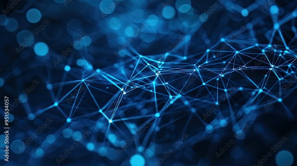 Digital blue web of connections in an abstract design, showcasing a futuristic cyber network system in a 3D-rendered background. Digital blue web of connections in an abstract design, showcasing a futuristic cyber network system in a 3D-rendered background.