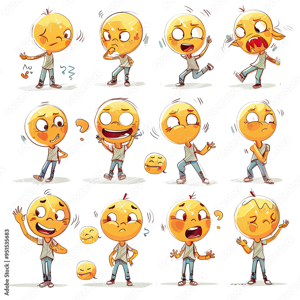 Emoji And Emoticon Transparent Backgrounds, Generative AI Emoji And Emoticon Transparent Backgrounds, Generative AI