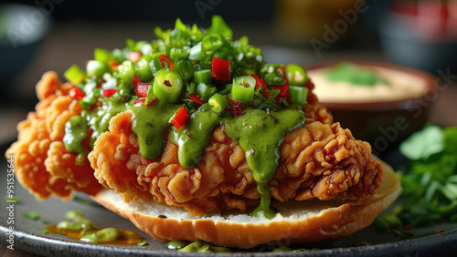 Crispy Fried Chicken with Spicy Green Chili Sambal Temptation photo