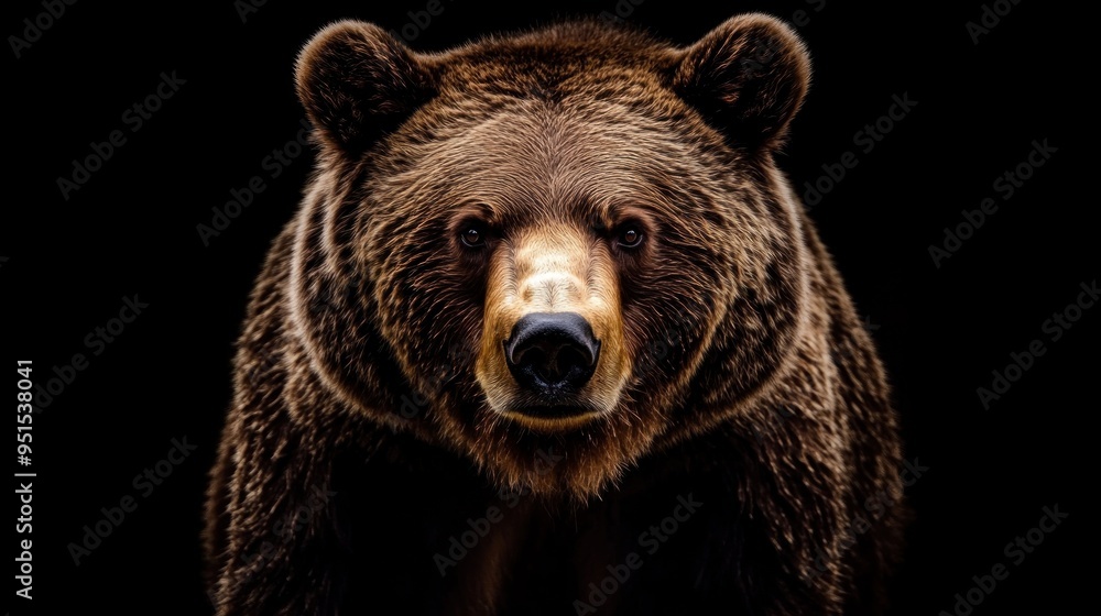 Close-Up Portrait of a Brown Bear Close-Up Portrait of a Brown Bear