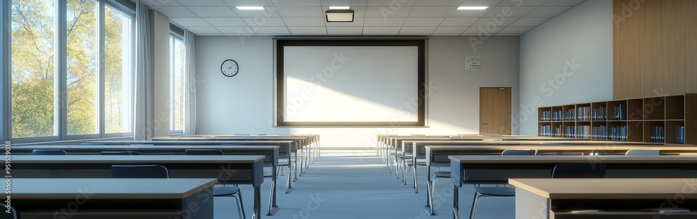 Bright and Modern Classroom Ready for Learning Bright and Modern Classroom Ready for Learning