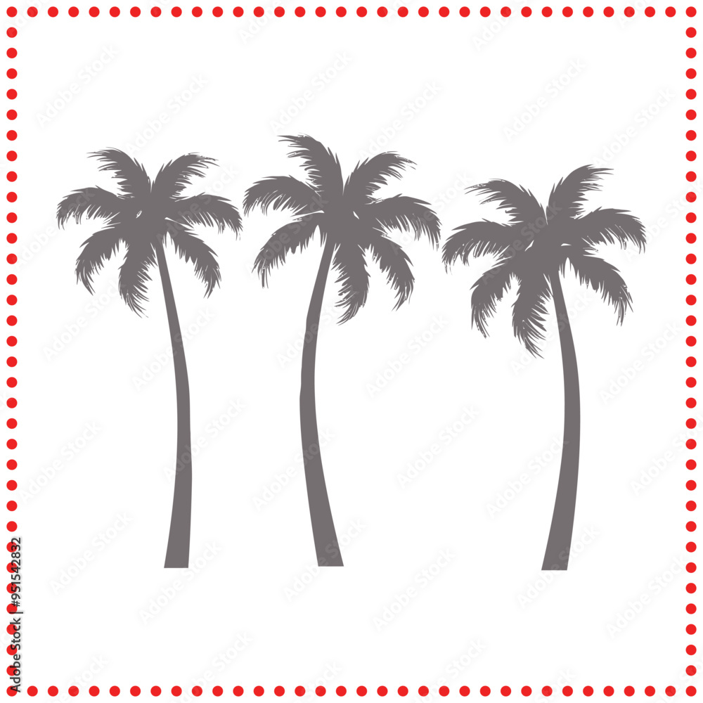 Stylized Palm Tree Silhouette Vector Perfect for Tropical Branding, Summer Themed Logos, and Beach Graphics Stylized Palm Tree Silhouette Vector Perfect for Tropical Branding, Summer Themed Logos, and Beach Graphics
