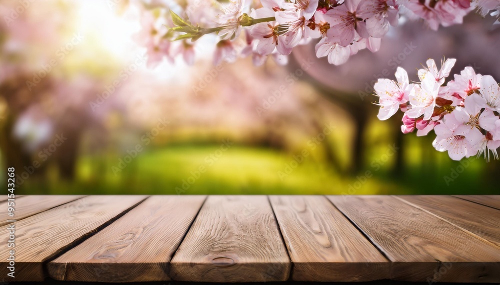 Spring Blooms Behind Empty Wooden Tabletop
Spring Blooms Behind Empty Wooden Tabletop