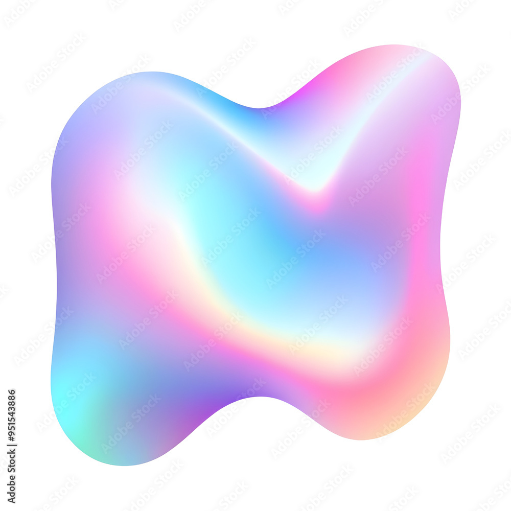 modern holographic abstract gradient shape graphic element on transparent background modern holographic abstract gradient shape graphic element on transparent background