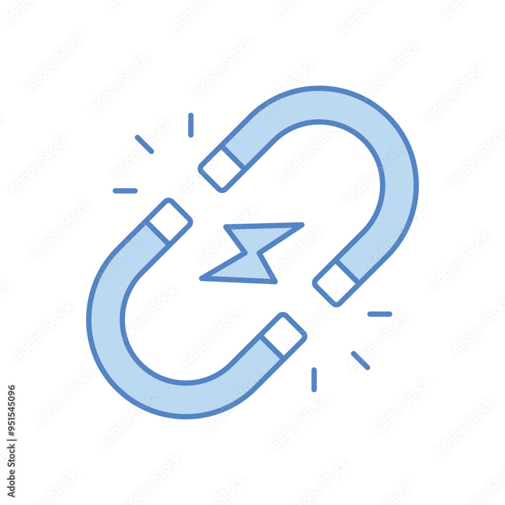 Magnet Attraction vector icon Magnet Attraction vector icon