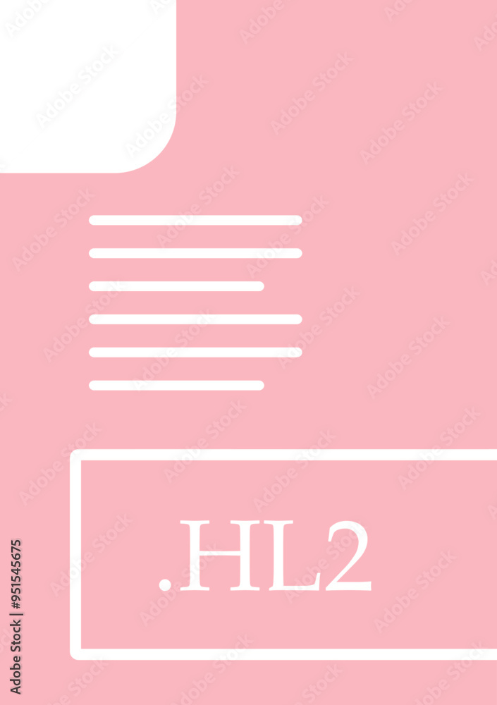 HL2 File format icon fill insidse with symbol HL2 File format icon fill insidse with symbol
