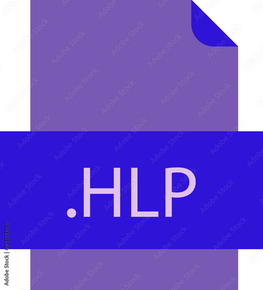 HLP File icon fill crisp corners with doted lines HLP File icon fill crisp corners with doted lines