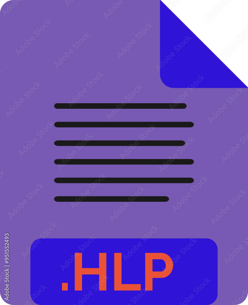 HLP File icon minimal