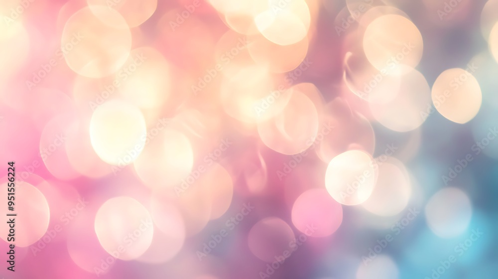 A soft, pastel-colored bokeh background with a large, clear area for text A soft, pastel-colored bokeh background with a large, clear area for text
