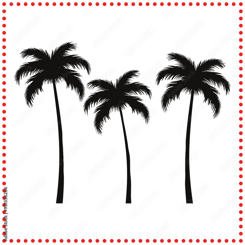 Elegant Tropical Palm Tree Vector Great for Resort Logos, Beach Branding, and Island Themed Graphics Elegant Tropical Palm Tree Vector Great for Resort Logos, Beach Branding, and Island Themed Graphics