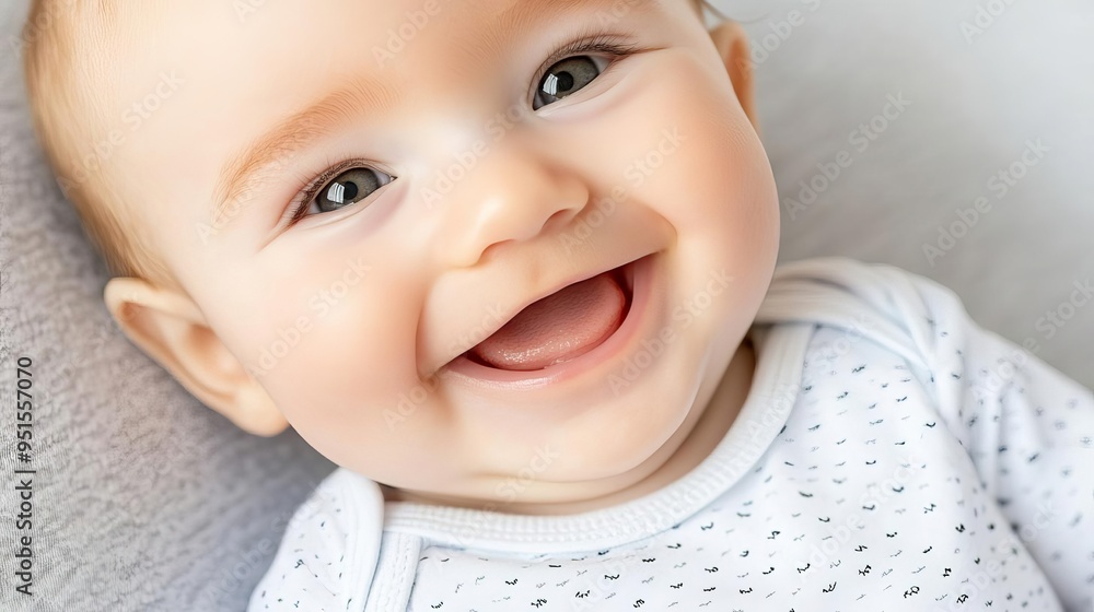 Baby s first smile, close-up, soft focus, emotional moment, milestone in childhood, gentle lighting Baby s first smile, close-up, soft focus, emotional moment, milestone in childhood, gentle lighting