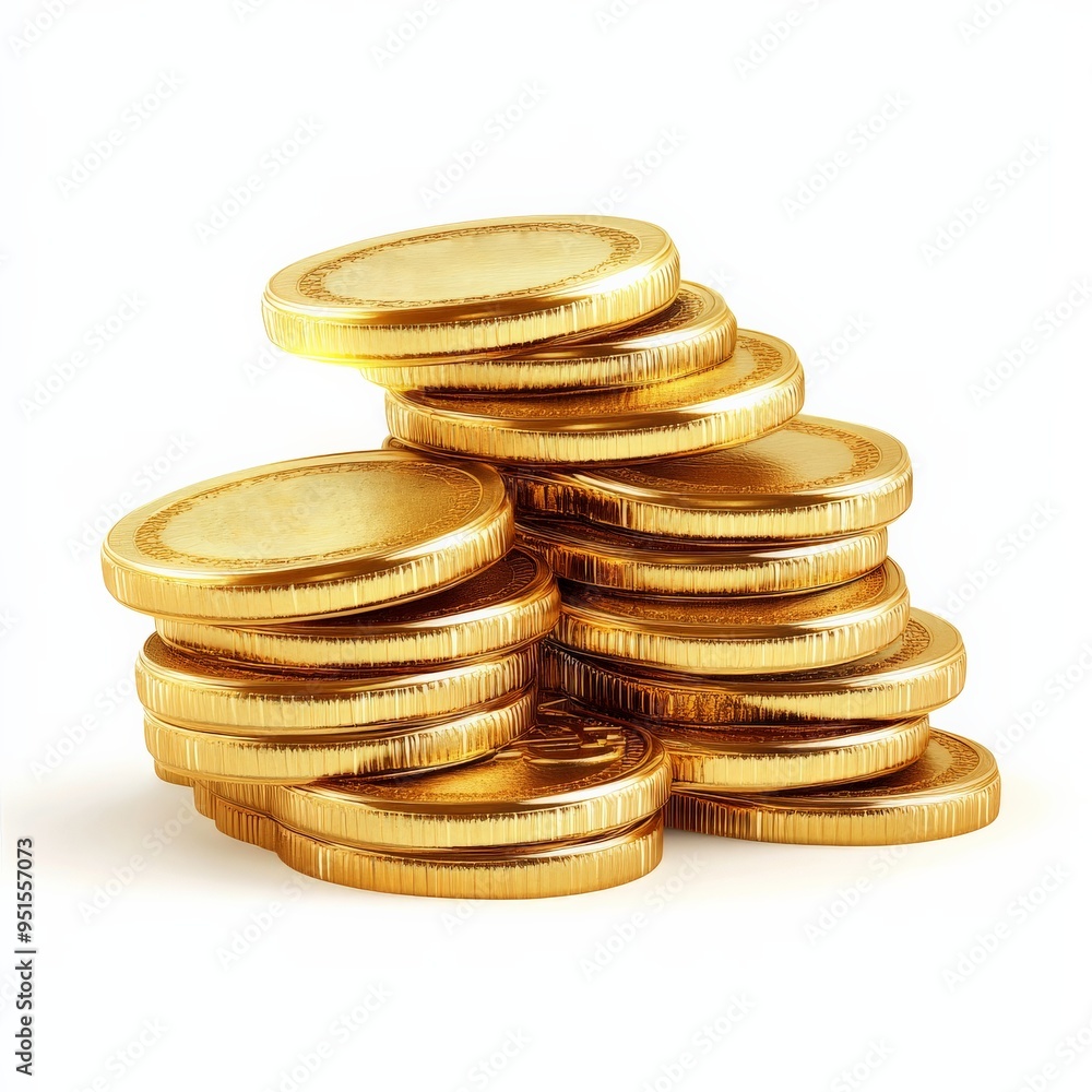 Stack of Gold Coins. Stack of Gold Coins.