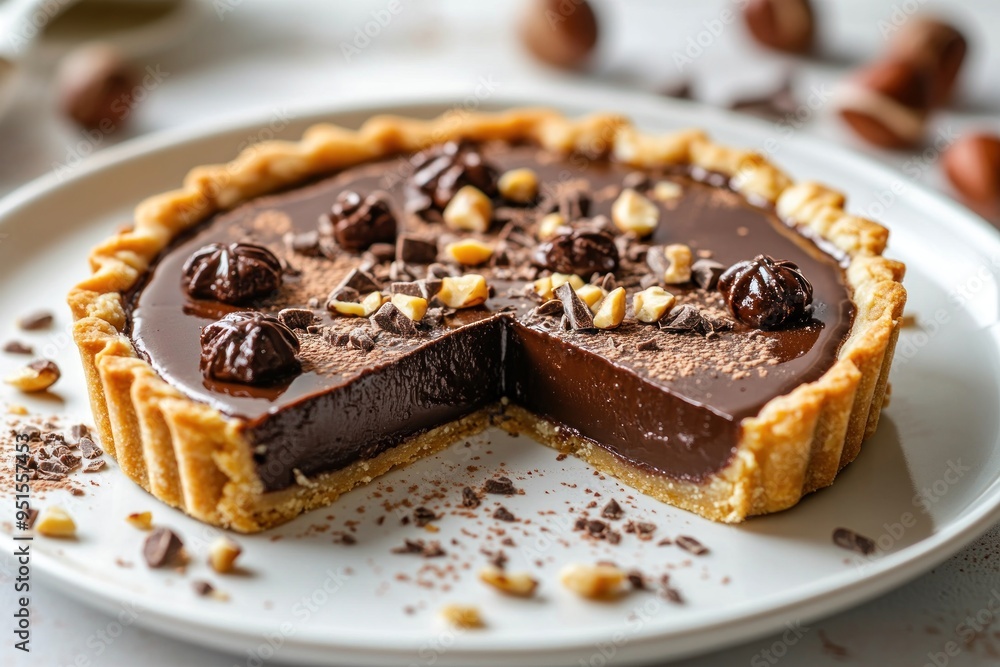 Delicious Chocolate Hazelnut Tart Delicious Chocolate Hazelnut Tart