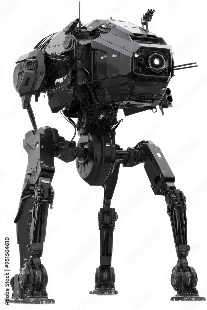 Giant Robot Black and White Photo Giant Robot Black and White Photo