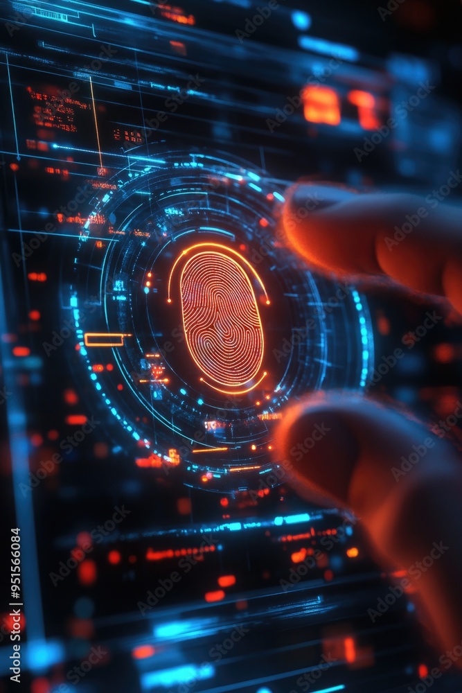 Finger on Fingerprint Screen Finger on Fingerprint Screen