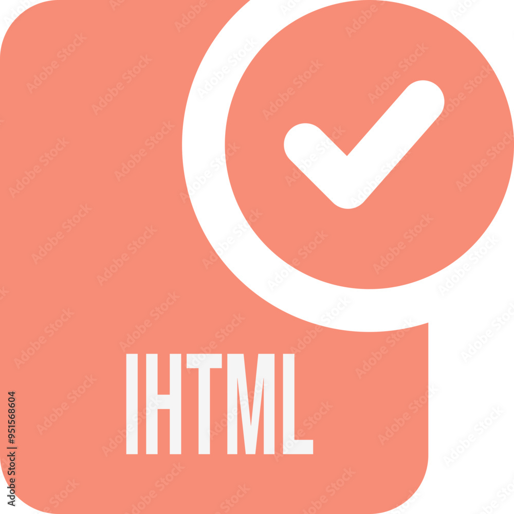 IHTML ip file icon with black checked mark IHTML ip file icon with black checked mark