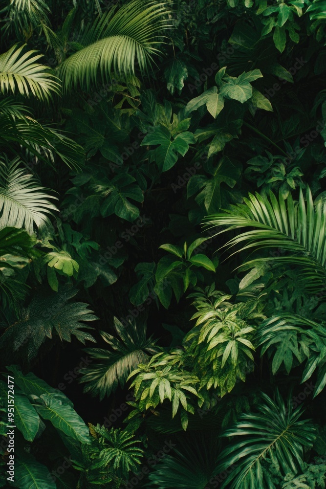 Green plants in grass Green plants in grass